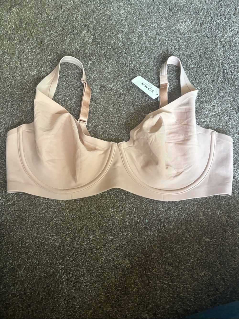 NWT Soma essentials unlined scoop balxonette size 42D